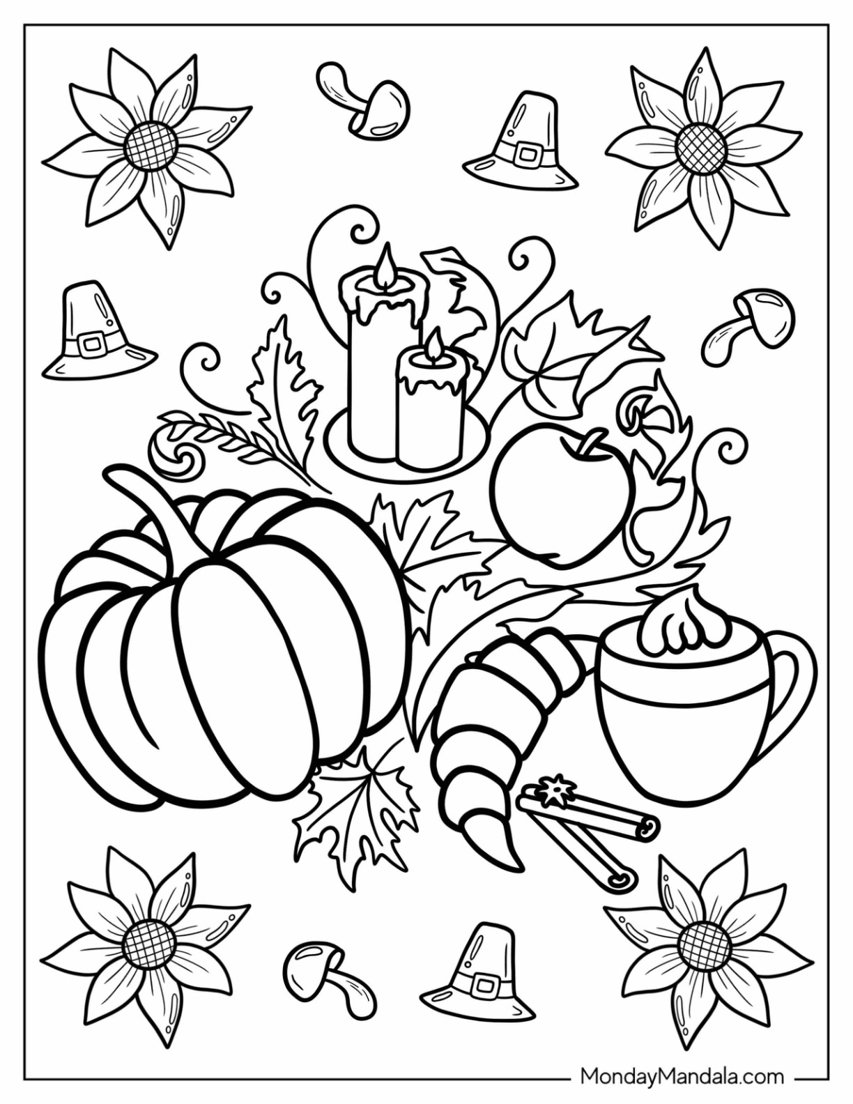 68 Autumn & Fall Coloring Pages (Free ...