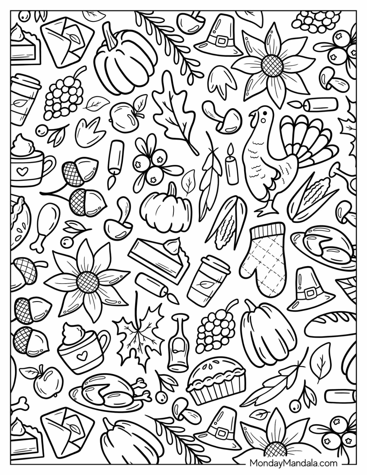 68 Autumn & Fall Coloring Pages (Free ...