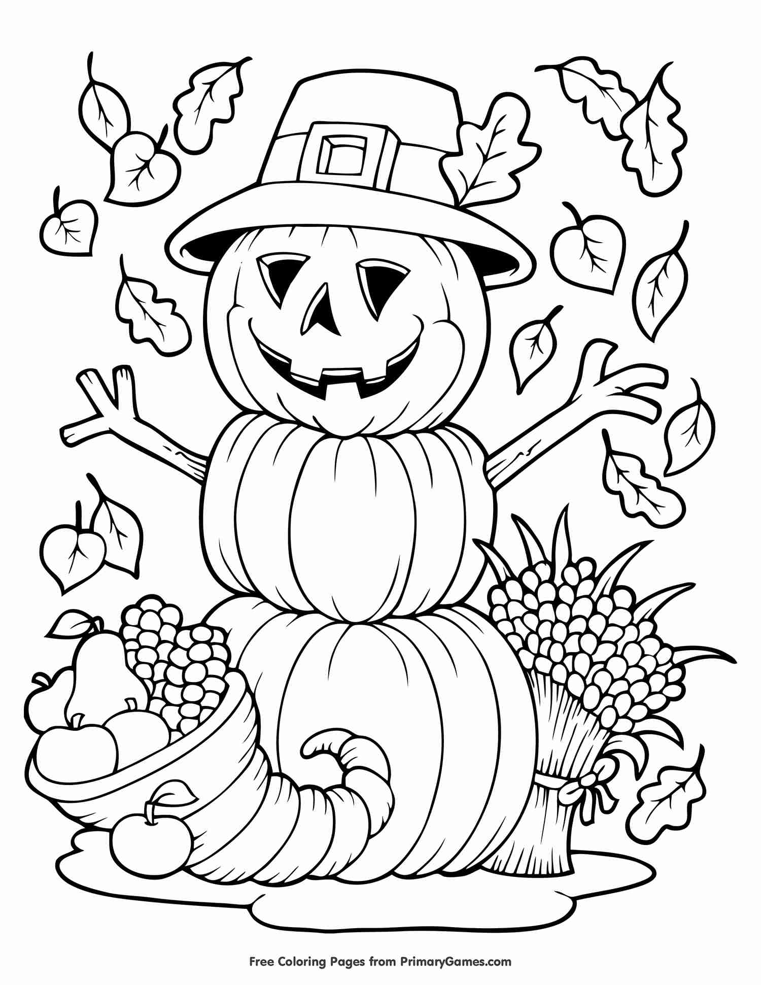 Autumn and Fall Coloring Pages