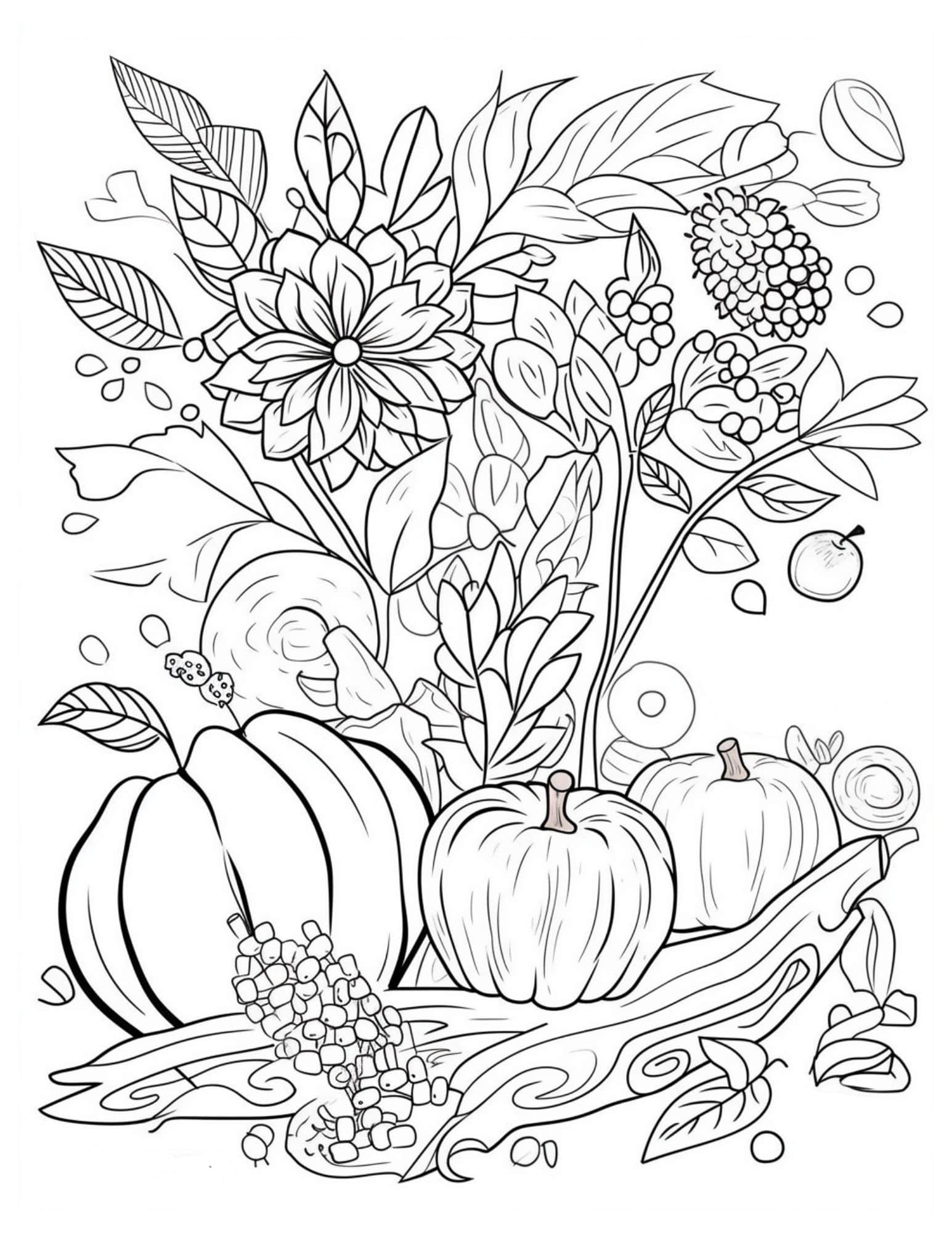 47 Fall Coloring Pages For Both Kids And Adults - Our Mindful Life