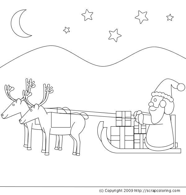 Santa Claus' Sleigh with Flying ...