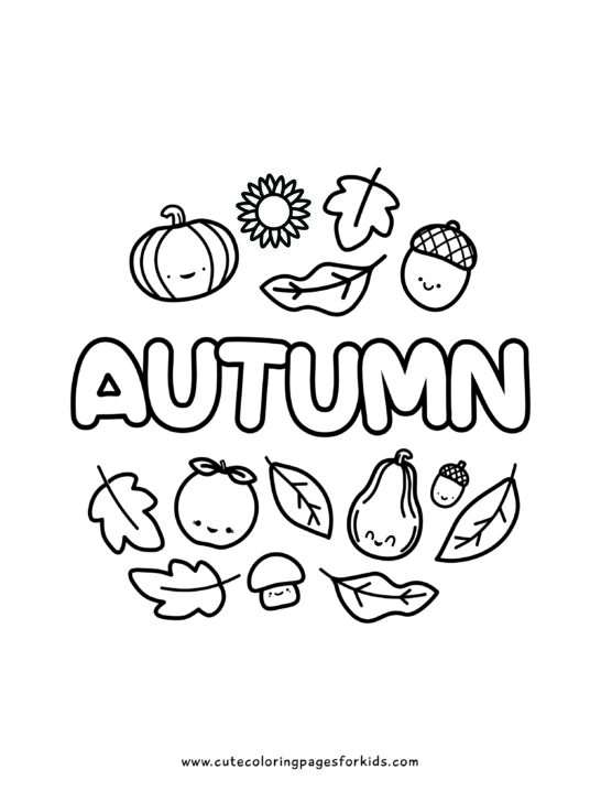 Fall Coloring Pages - Cute Coloring ...