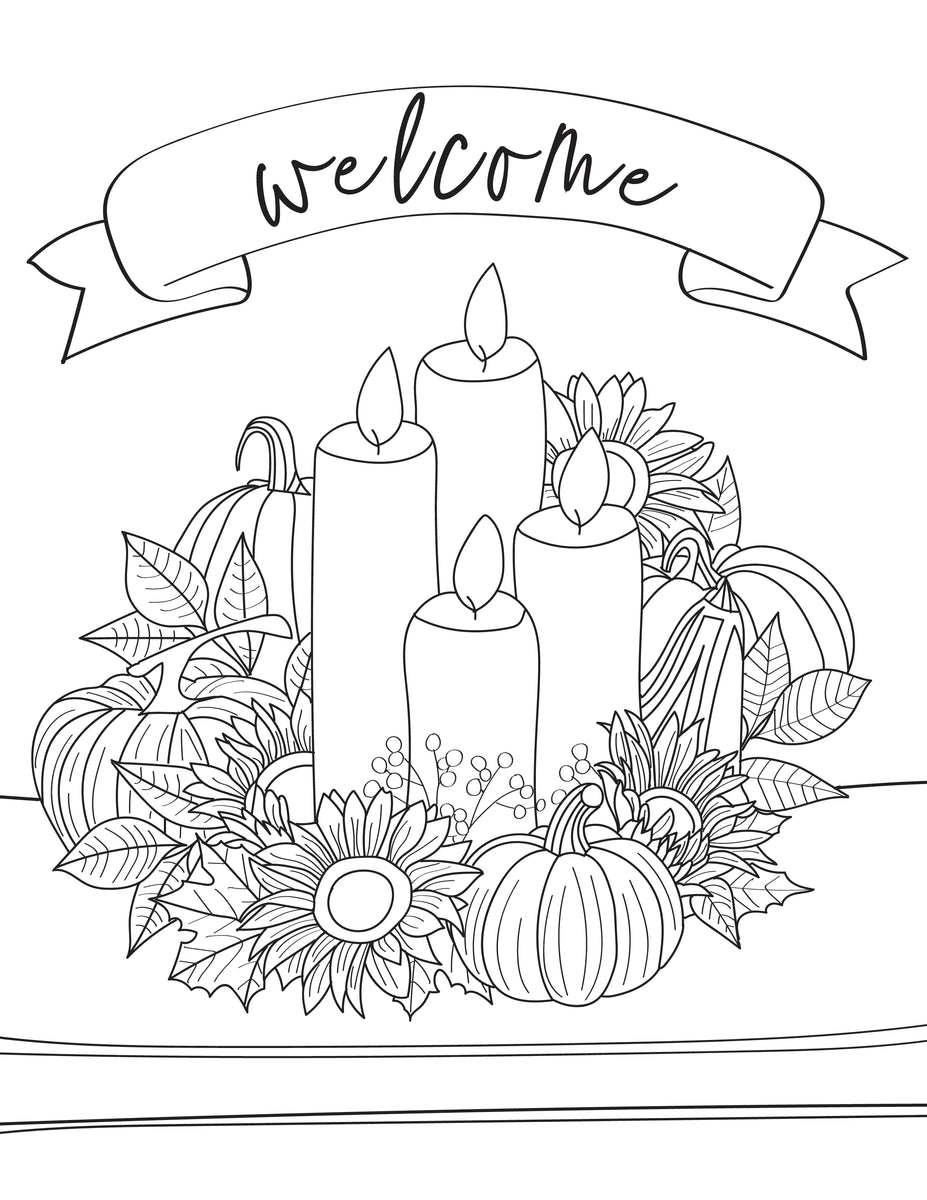 Fall Coloring Pages for Adults and Kids ...